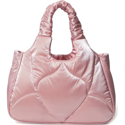 Oryany Half Moroccan Quilted Convertible Top Handle Bag In Pink
