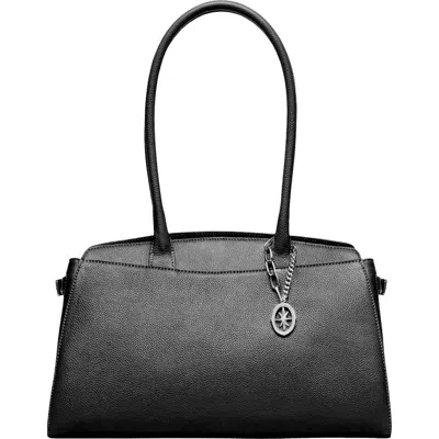 Oryany Harper Leather Shoulder Bag In Black