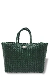 Oryany Kayla Woven Leather Tote In Pinegrove