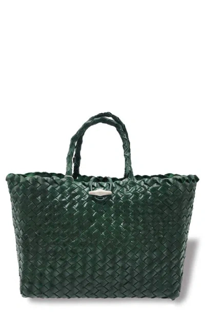 Oryany Kayla Woven Leather Tote In Pinegrove