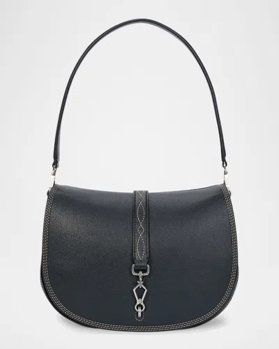 Oryany Kech Western Stitch Leather Crossbody Bag In Black