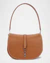 Oryany Kech Western Stitch Leather Crossbody Bag In Tiki Tan