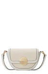 Oryany Lottie Saddle Canvas Crossbody Bag In White