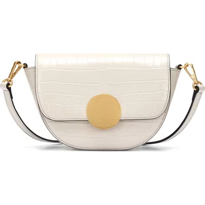 Oryany Lottie Croc Embossed Crossbody Bag In Cream