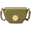 Oryany Women's Green Lottie Croco Crossbody - Oilve In Leaf Olive