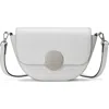 Oryany Lottie Croc Embossed Crossbody Bag In White