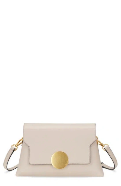 Oryany Lottie Flap Leather Crossbody Bag In White