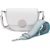 Oryany Women's White Lottie Saddle Crossbody - Cloud In Cloud