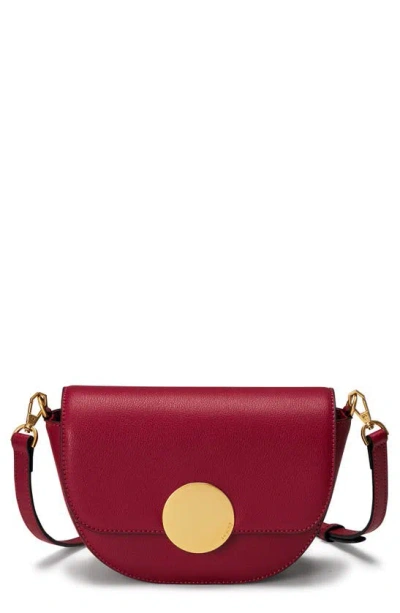 ORYANY LOTTIE LEATHER SADDLE CROSSBODY BAG