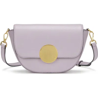 Oryany Lottie Leather Saddle Crossbody Bag In Stock Purple