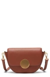 ORYANY LOTTIE LEATHER SADDLE CROSSBODY BAG