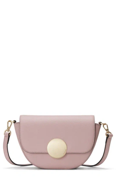 Oryany Lottie Saddle Leather Crossbody Bag In Vintage Pink