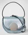 Oryany Lottie Petite Leather Crossbody Bag In Blue Silver