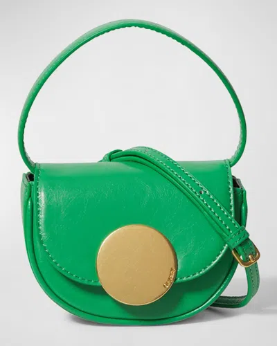 Oryany Lottie Saddle Leather Crossbody Bag In Kelly Green
