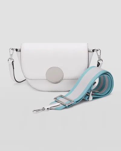 Oryany Women's White Lottie Saddle Crossbody - Cloud
