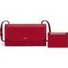Oryany Mandy Leather Crossbody Wallet In Fire Red