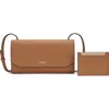 Oryany Mandy Leather Crossbody Wallet In Sand Brown
