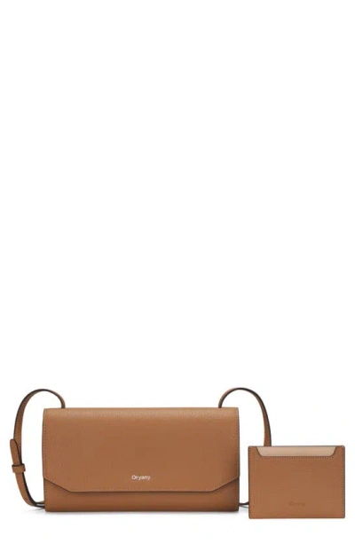 Oryany Mandy Leather Crossbody Wallet In Brown