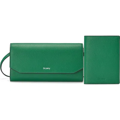 Oryany Mandy Travel Bag Set In Kelly Green