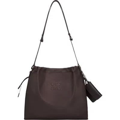 Oryany Medium Any Fabric Shoulder Bag In Choco Brown