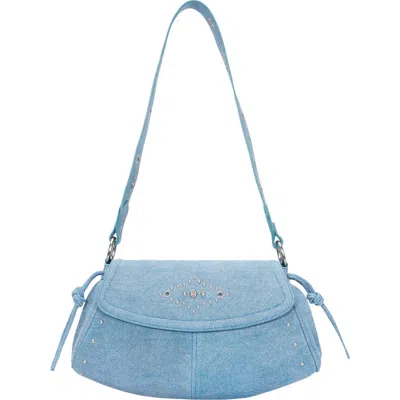 Oryany Moroccan Stud Shoulder Bag In Blue