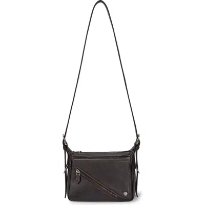 Oryany Moto Leather Crossbody Bag In Vintage Brown