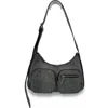 Oryany Out Pocket Leather Shoulder Bag In Denim Black