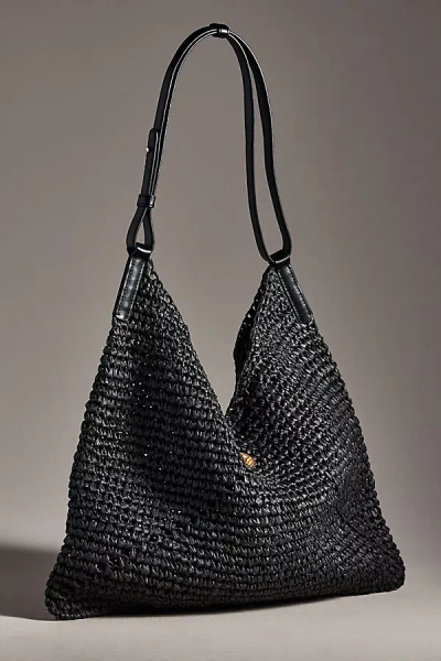Oryany Raffia Triangle Shoulder Bag