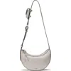 Oryany Rookie Half-moon Leather Crossbody Bag In Mist