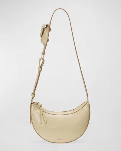 Oryany Rookie Half-moon Leather Crossbody Bag In Butter Cream