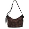 Oryany Rusty Large Distressed Canvas Shoulder Bag In Brown