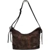 Oryany Rusty Large Distressed Canvas Shoulder Bag In Copper Brown
