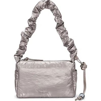 Oryany Scrunch Shoulder Bag In Pewter