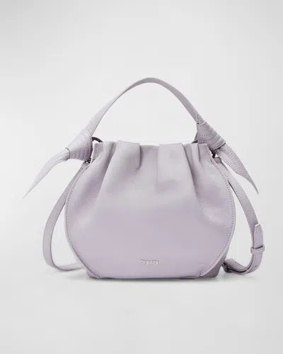 Oryany Selena Leather Bucket Bag In Stock Purple