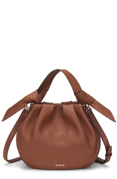 Oryany Selena Leather Bucket Bag In Brown