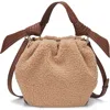 Oryany Selena Eco Faux Fur Bucket Bag In Toffee Tan