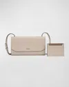 Oryany The Mandy Flap Leather Crossbody Bag In Cream