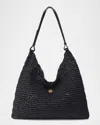 Oryany Raffia Triangle Shoulder Bag