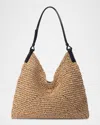 Oryany Raffia Triangle Shoulder Bag