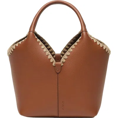 Oryany Vanessa Leather Satchel In Toffee Tan