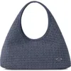 Oryany Waffle Canvas Tote In Navy