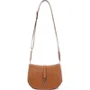 Oryany Kech Western Stitch Leather Crossbody Bag In Tiki Tan