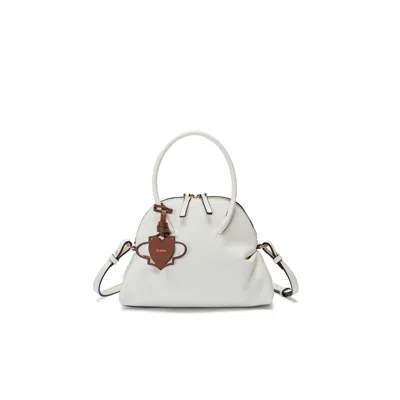 Oryany Adele Mini Bowling Bag Tote In White