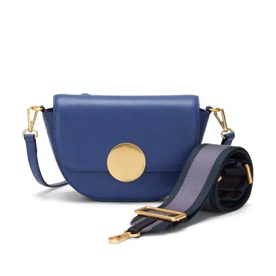 Oryany Women's Blue Lottie Saddle Crossbody -true Navy