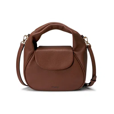 Oryany Anaan Leather Tote Crossbody Bag In Toffee Tan