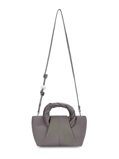 Oryany Women's Cozy Twist Handle Leather Crossbody Bag In Warm Grey