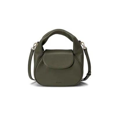 Oryany Anaan Leather Tote Crossbody Bag In Olive