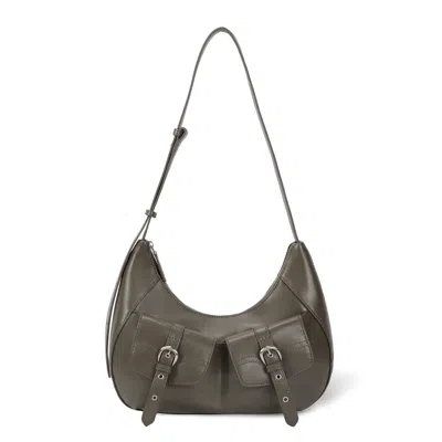 Oryany Women's Grey Rodeo Shoulder - Medium Shoulder Bag - Hazel In Gray