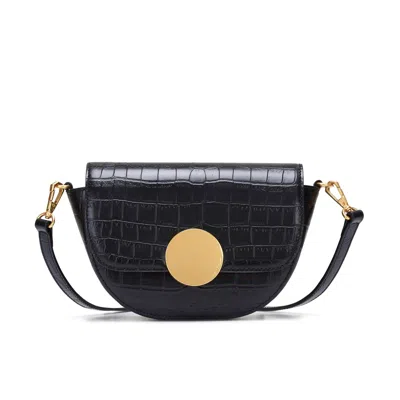 Oryany Women's Lottie Croco Crossbody - Black