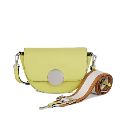 Oryany Women's Lottie Saddle Crossbody -baby Green In Yellow